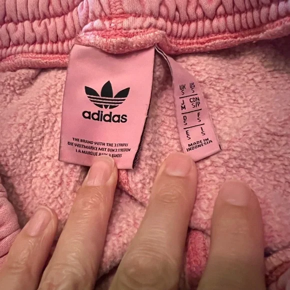 Adidas Pink Fleece Jogger Sweatpants - Picture 5 of 10